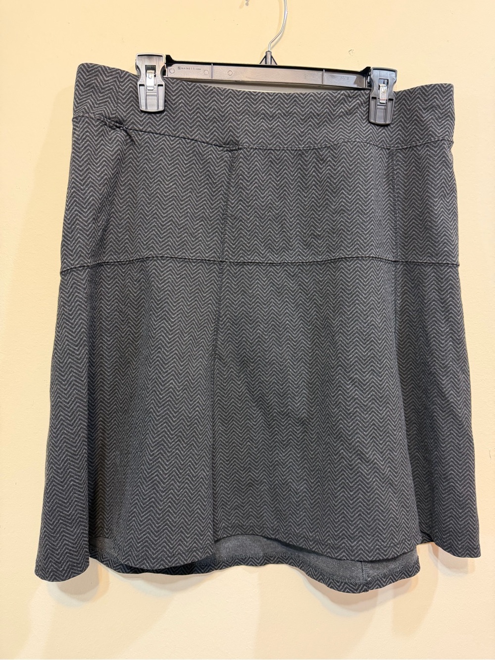 Royal Robbins Gray Chevron Skater Skirt